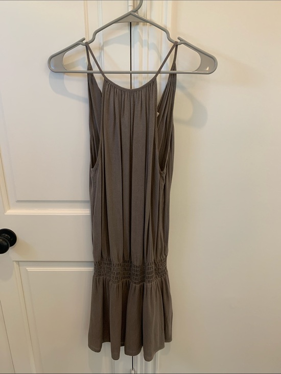 Lavender Brown Dresses & Skirts - Lavender Brown Taupe Spaghetti-Strap Mini Dress